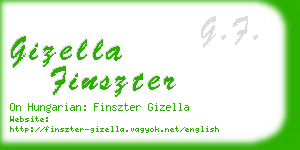 gizella finszter business card